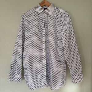 Bonobos White and Blue Butterfly Print Button-down Shirt